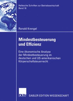 Mindestbesteuerung und Effizienz (eBook, PDF) - Krengel, Ronald