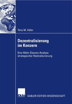 Dezentralisierung im Konzern (eBook, PDF) - Käfer, Timo M.