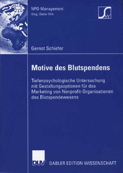 Motive des Blutspendens (eBook, PDF) - Schiefer, Gernot