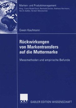 Rückwirkungen von Markentransfers auf die Muttermarke (eBook, PDF) - Kaufmann, Gwen