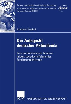Der Anlagestil deutscher Aktienfonds (eBook, PDF) - Postert, Andreas