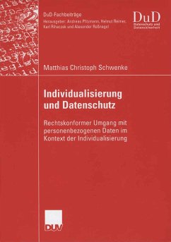 Individualisierung und Datenschutz (eBook, PDF) - Schwenke, Matthias