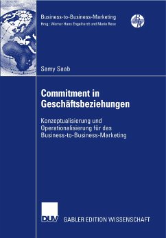 Commitment in Geschäftsbeziehungen (eBook, PDF) - Saab, Samy