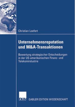 Unternehmensreputation und M&A-Transaktionen (eBook, PDF) - Loefert, Christian