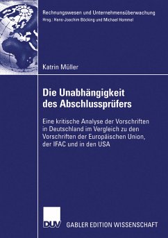 Die Unabhängigkeit des Abschlussprüfers (eBook, PDF) - Müller, Katrin
