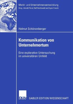 Kommunikation von Unternehmertum (eBook, PDF) - Schönenberger, Helmut