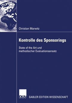 Kontrolle des Sponsorings (eBook, PDF) - Marwitz, Christian