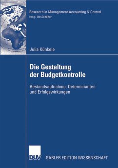 Die Gestaltung der Budgetkontrolle (eBook, PDF) - Künkele, Julia