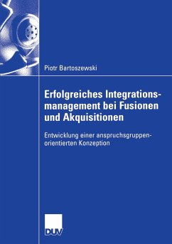 Erfolgreiches Integrationsmanagement bei Fusionen und Akquisitionen (eBook, PDF) - Bartoszewski, Piotr