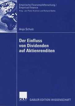 Der Einfluss von Dividenden auf Aktienrenditen (eBook, PDF) - Schulz, Anja