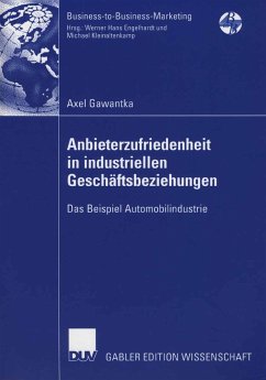 Anbieterzufriedenheit in industriellen Geschäftsbeziehungen (eBook, PDF) - Gawantka, Axel