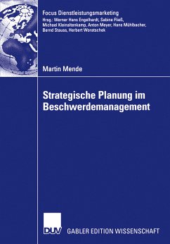 Strategische Planung im Beschwerdemanagement (eBook, PDF) - Mende, Martin