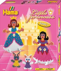Hama 3230 - Geschenkpackung Kleine Prinzessinnen, circa 3000 Bügelperlen und einer Stiftplatte