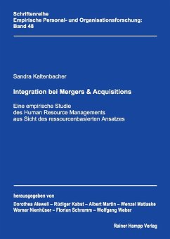 Integration bei Mergers & Acquisitions (eBook, PDF) - Kaltenbacher, Sandra