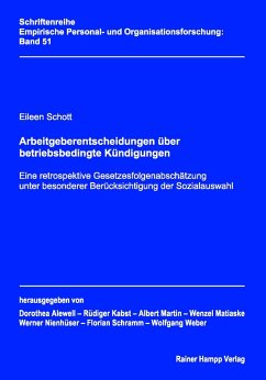 Arbeitgeberentscheidungen über betriebsbedingte Kündigungen (eBook, PDF) - Schott, Eileen