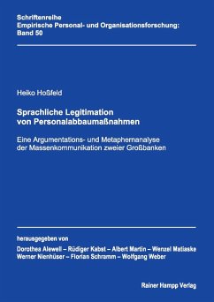 Sprachliche Legitimation von Personalabbaumaßnahmen (eBook, PDF) - Hossfeld, Heiko