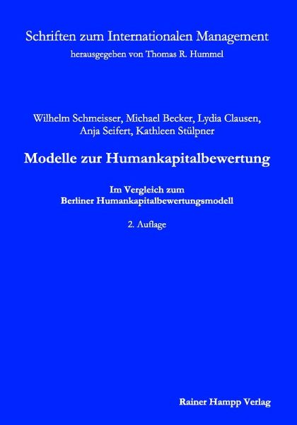 Modelle zur Humankapitalbewertung (eBook, PDF) Modelle zur Humankapitalbewertung (eBook, PDF)