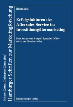 Erfolgsfaktoren des Aftersales Service im Investitionsgütermarketing (eBook, PDF) - Sass, Björn