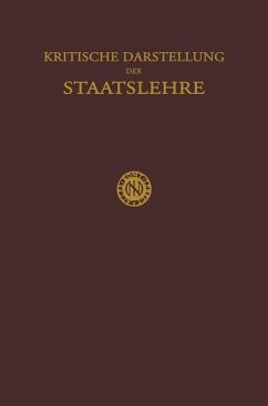 Kritische Darstellung der Staatslehre - Krabbe, H.