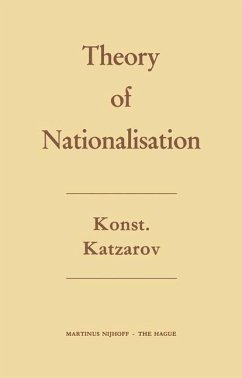 The Theory of Nationalisation - Katzarov, Konstantin