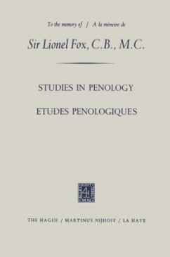 Etudes Penologiques Studies in Penology dedicated to the memory of Sir Lionel Fox, C.B., M.C. / Etudes Penologiques dédiées à la mémoire de Sir Lionel Fox, C.B., M.C. - Lopez-Rey, Manuel