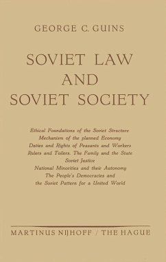 Cover Soviet Law and Soviet Society