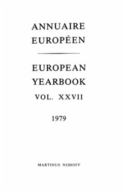 Annuaire Europeen / European Yearbook