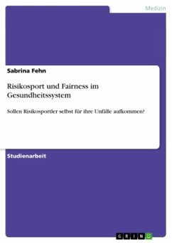 Cover Risikosport und Fairness im Gesundheitssystem