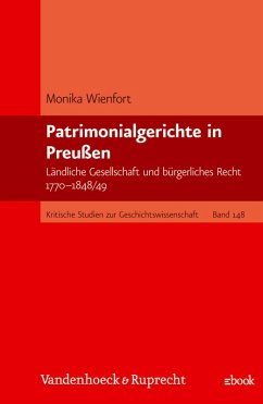 Cover Patrimonialgerichte in Preußen (eBook, PDF)