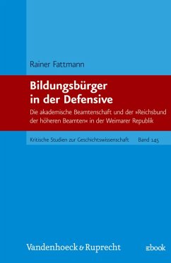Cover Bildungsbürger in der Defensive (eBook, PDF)