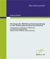 Cover Strategische Wettbewerbsbeobachtung in der Unternehmenskommunikation (eBook, PDF)