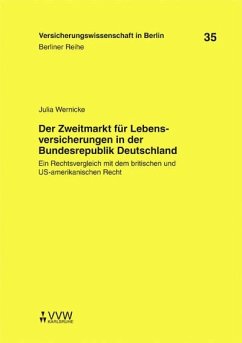 Der Zweitmarkt für Lebensversicherungen in der Bundesrepublik Deutschland (eBook, PDF) - Wernicke, Julia