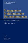 Management Multinationaler Unternehmungen Management Multinationaler Unternehmungen