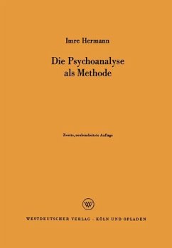 Die Psychoanalyse als Methode - Hermann, Imre