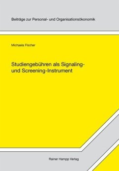 Cover Studiengebühren als Signaling- und Screening-Instrument (eBook, PDF)