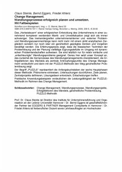 Change Management (eBook, PDF) - Ahlers, Claus Steinle Bernd Eggers Friedel