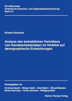 Cover Analyse des betrieblichen Verhaltens von Handwerksbetrieben im Hinblick auf demographische Entwicklungen (eBook, PDF)