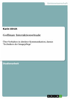 Goffman: Interaktionsrituale (eBook, PDF)
