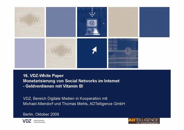 Monetarisierung von social Networks im Internet (eBook, PDF)