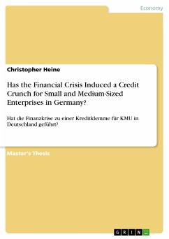 Has the Financial Crisis Induced a Credit Crunch for Small and Medium-Sized Enterprises in Germany? (eBook, PDF) - Heine, Christopher