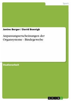 Anpassungserscheinungen der Organsysteme - Bindegewebe (eBook, PDF)