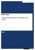 Seminarunterlage Word 2003 Tipps und Tricks (eBook, PDF)