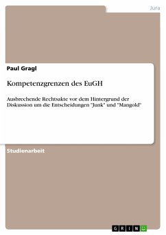 Kompetenzgrenzen des EuGH (eBook, PDF)