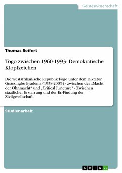Togo zwischen 1960-1993- Demokratische Klopfzeichen (eBook, ePUB) - Seifert, Thomas