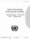 Index to Proceedings of the General Assembly 2011-2012: Subject Index Part 1
