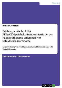Prätherapeutische I-124 PET(/CT)-Speicheldrüsendosimetrie bei der Radiojodtherapie differenzierter Schilddrüsenkarzinome und Untersuchung von wichtigen Einflussfaktoren auf die I-124 Quantifizierung (eBook, PDF)