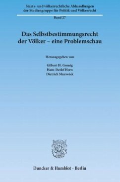 Das Selbstbestimmungsrecht der Völker - eine Problemschau