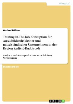 Training-In-The-Job-Konzeption für Auszubildende kleiner und mittelständischer Unternehmen in der Region Saalfeld-Rudolstadt (eBook, ePUB)
