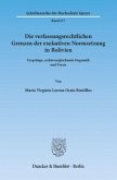 Die verfassungsrechtlichen Grenzen der exekutiven Normsetzung in Bolivien.