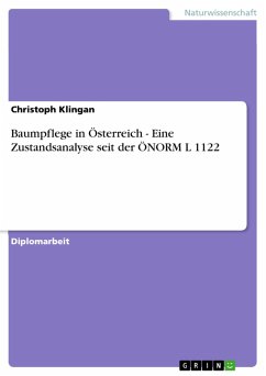 Baumpflege in Österreich - Eine Zustandsanalyse seit der ÖNORM L 1122 (eBook, PDF)